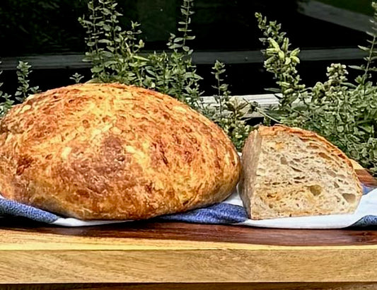 Three Cheese Sourdough Loaf