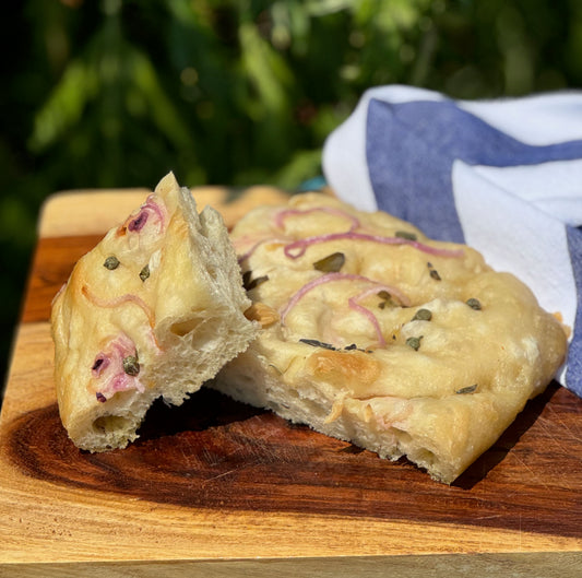 Kinda Fancy Sourdough Focaccia